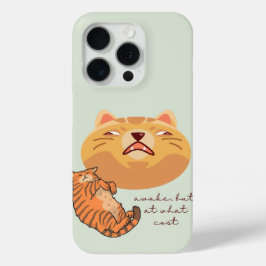 疲れたオレンジ色の猫 iPhone 15 PROケース
