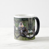 疲れたサルと話すのは早いんだ! モーフィングマグカップ (正面右)