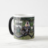 疲れたサルと話すのは早いんだ! モーフィングマグカップ (正面左)