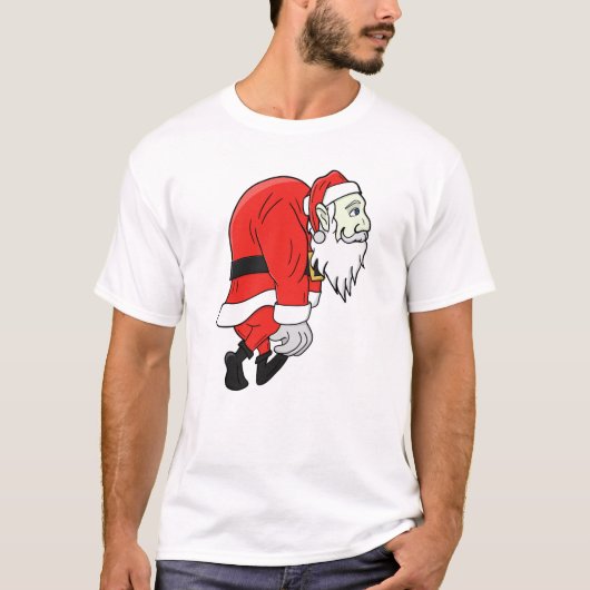 疲れたサンタクロース Tシャツ (正面)