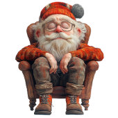 疲れたサンタ2ボーイフード付きスウェットシャツ