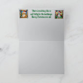 疲れたサンタ カード (内部)