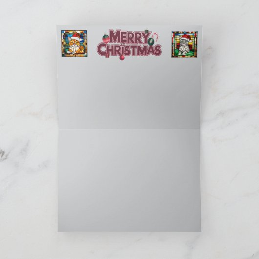 疲れたサンタ カード (内部)