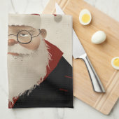 疲れたサンタ キッチンタオル (四つ折り)