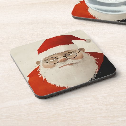 疲れたサンタ コースター (左側)