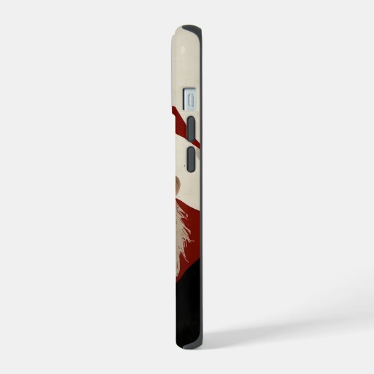 疲れたサンタ iPhone 15ケース (左側面)