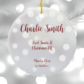 疲れたサンタIIクリスマス小妖精や小人セラミックオーナメント セラミックオーナメント