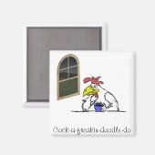 疲れたチキン マグネット (正面/裏面)