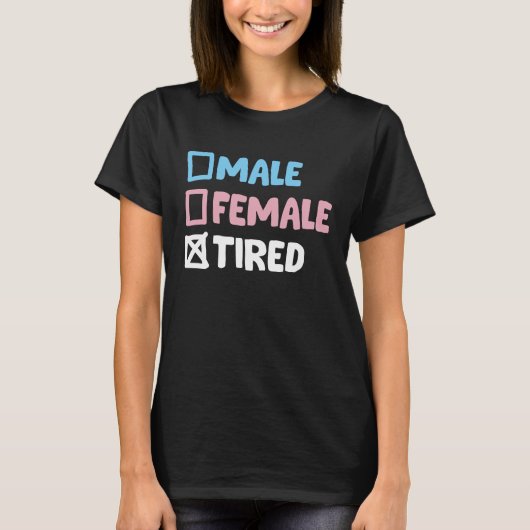 疲れたトランスジェンダー Tシャツ (正面)