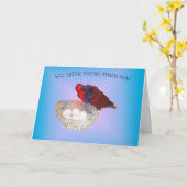 疲れたハッチ カード (黄色い花)