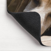 疲れたバセットハウンド マウスパッド (コーナー)