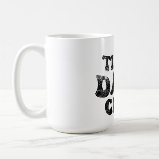 疲れたパパクおもしろいラブ コーヒーマグカップ (左)