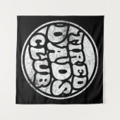 疲れたパパクおもしろいラブ タペストリー (正面(横))