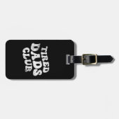 疲れたパパクおもしろいラブ ラゲッジタグ (正面横)