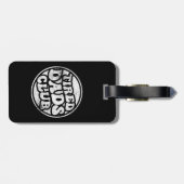 疲れたパパクおもしろいラブ ラゲッジタグ (裏面横)