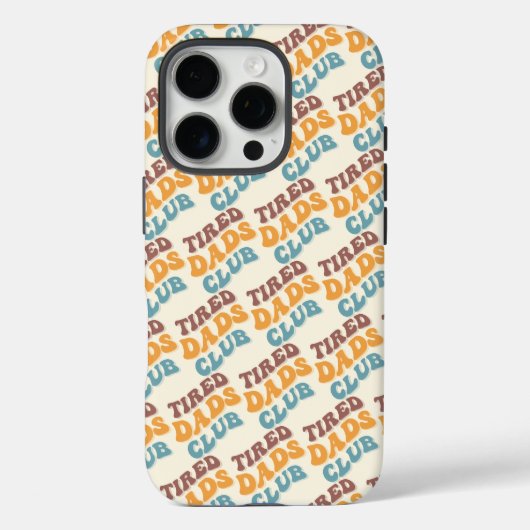 疲れたパパクおもしろいラブ Case-Mate iPhoneケース (裏面)