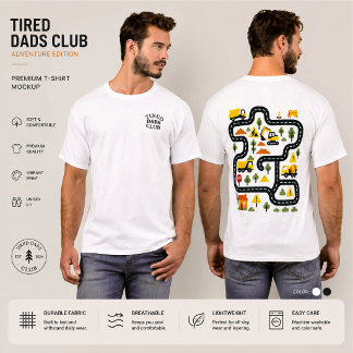 疲れたパパクラブTシャツ、サーキット Tシャツ
