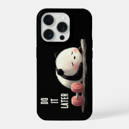 疲れたパンダのジム - かわいいユーモアのあるワークアウトアート iPhone 15 PROケース