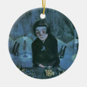 疲れたフラワーガール(by Walter Gramatte) セラミックオーナメント (正面)