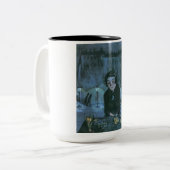 疲れたフラワーガール(by Walter Gramatte) ツートーンマグカップ (正面左)