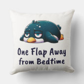 疲れたペンギンは悲しく、やる気のない クッション (裏面)