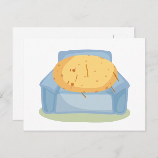 疲れたポテト ポストカード (正面/裏面)