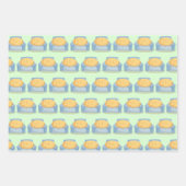 疲れたポテト ラッピングペーパーシート (正面)