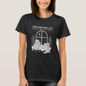 疲れたママのためのブッククラブコーヒーカオス本の章デザイン Tシャツ (正面)