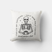 疲れたママのクラブおもしろいコーヒー引用文 クッション (正面)