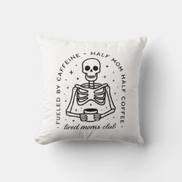 疲れたママのクラブおもしろいコーヒー引用文 クッション