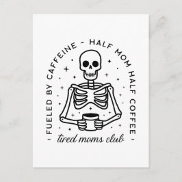 疲れたママのクラブおもしろいコーヒー愛好家引用文 ポストカード