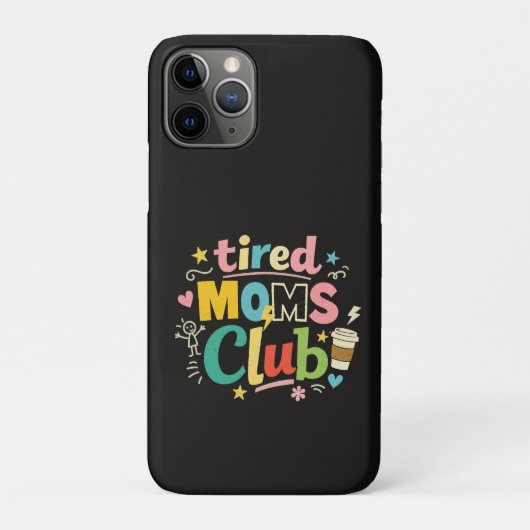 疲れたママズクラブ コーヒーママユーモア Case-Mate iPhoneケース (裏)