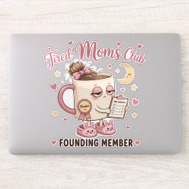 疲れたママ 読み込み中 コーヒーをお入れください 面白い シール