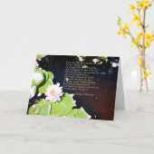 疲れたユリ カード (黄色い花)