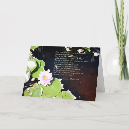 疲れたユリ カード (正面)