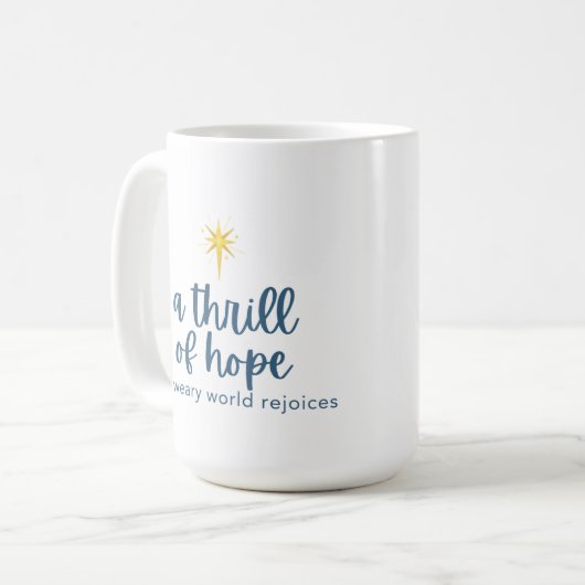 疲れた世はジョッキを喜ぶ コーヒーマグカップ (正面左)