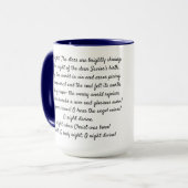 疲れた世界の喜び – コーヒーマグ マグカップ (正面左)