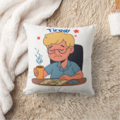 疲れた会社員漫画おもしろい- Coffee & Work クッション (ブランケット)