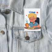 疲れた会社員漫画おもしろい- Coffee & Work 缶バッジ (インサイチュ)