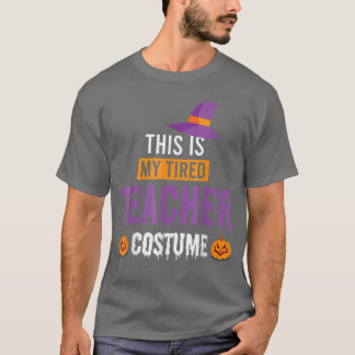 疲れた先生のハロウィンコスプレ メンズ Tシャツ