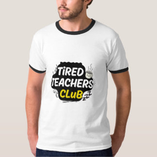 疲れた先生クラブTシャツ - 面白い先生グッズ Tシャツ