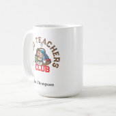 疲れた先生CLUB マグカップ 先生 楽しいマグカップ (正面左)