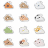 疲れた動物 シール (正面)