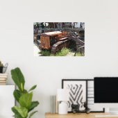 疲れた古いトラクター ポスター (ホームオフィス)