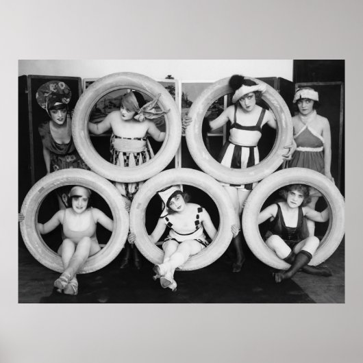 疲れた女の子： 1920年代 ポスター (正面)