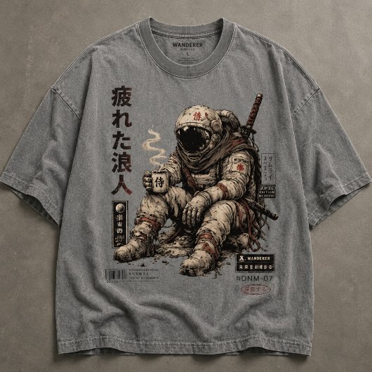 疲れた宇宙飛行士 トライブレンドTシャツ
