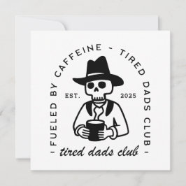 疲れた新しい父のクラブカスタムの日付コーヒおもしろいーカウボーイ シーズンカード
