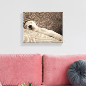 疲れた犬 キャンバスプリント (インサイチュ (リビング))