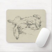 疲れた犬 マウスパッド (マウス)