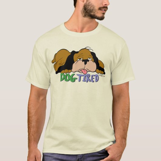 疲れた犬 Tシャツ (正面)